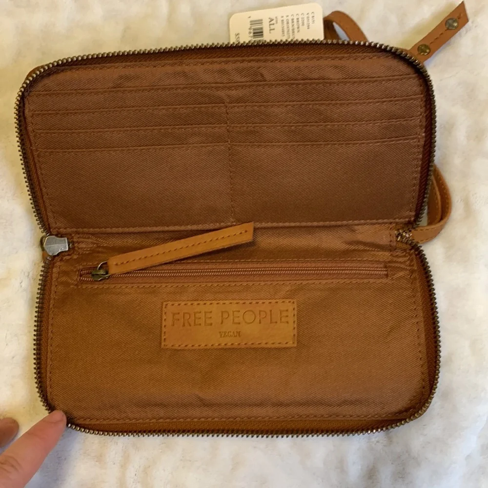 NWT Free People Distressed Vegan Wallet